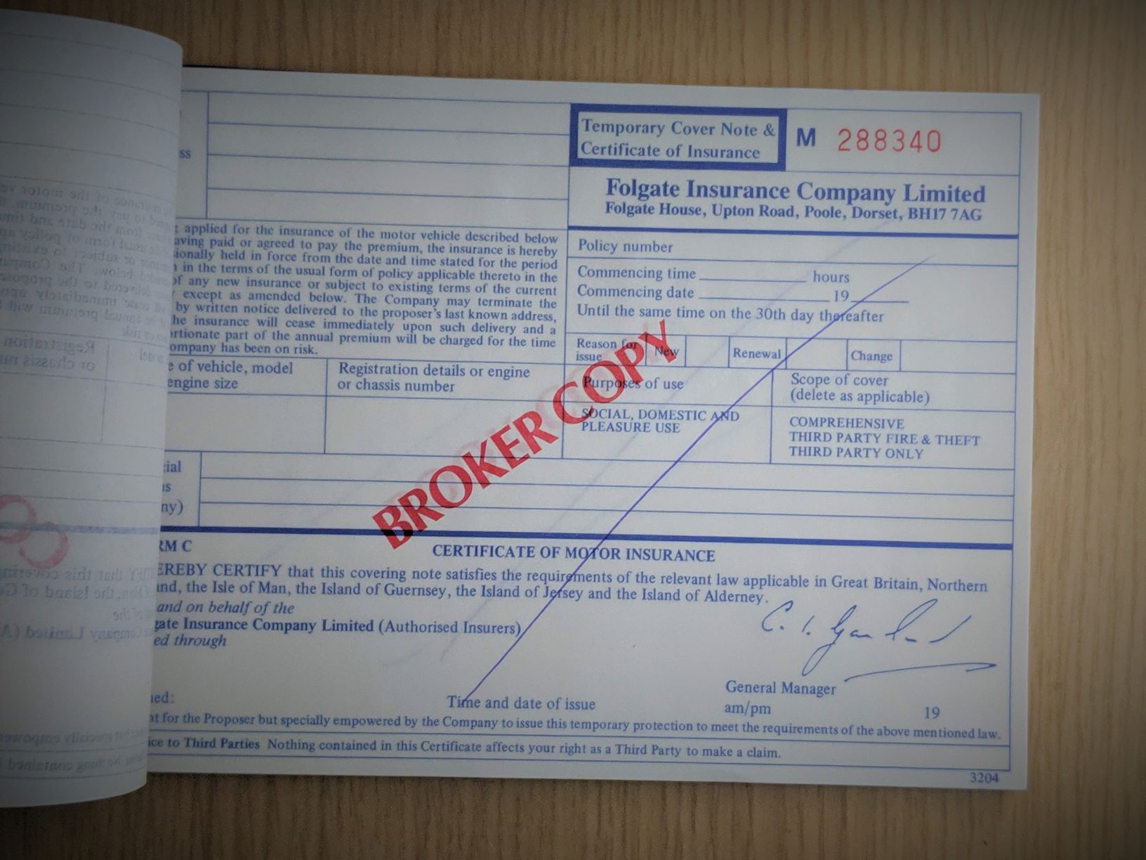 More of Folgate’s History Found – Folgate Underwriting